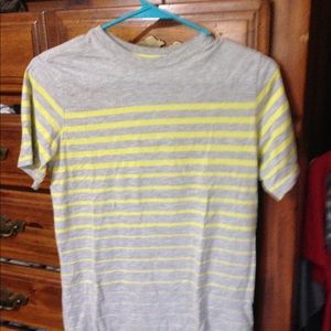 Yellow and grey shirt